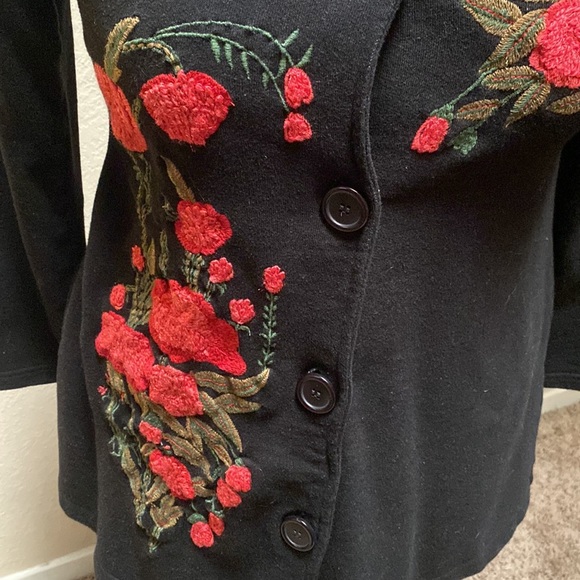 Embodied floral small coat, T-shirt jacket, shacket - Picture 4 of 15
